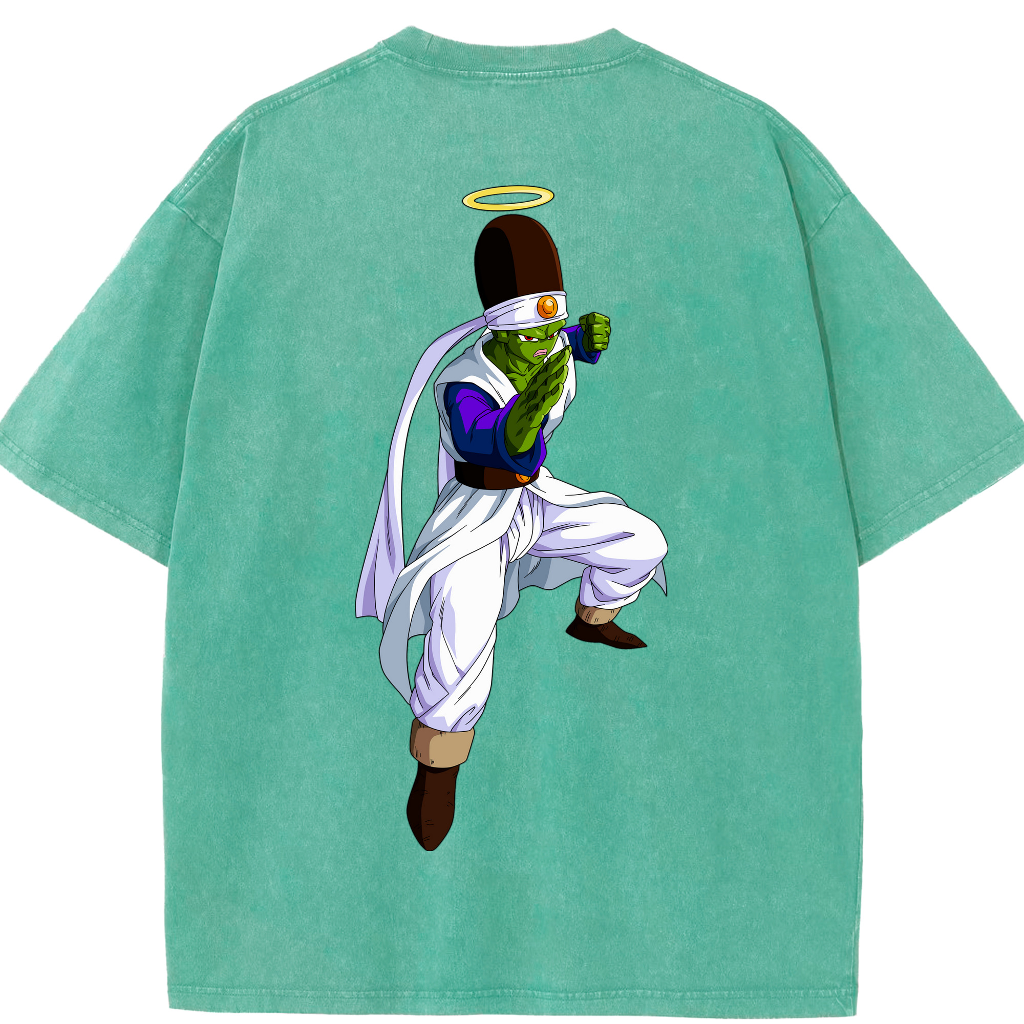 （画像用） ドラゴンボール パイクーハン DRAGON BALL Pikkon 綿100% ヴィンテージ風 半袖Tシャツ（背面プリント）